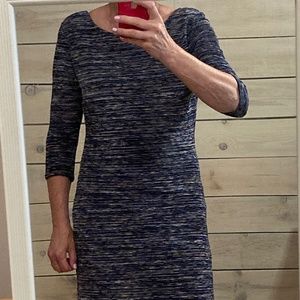 Scoop back knit dress